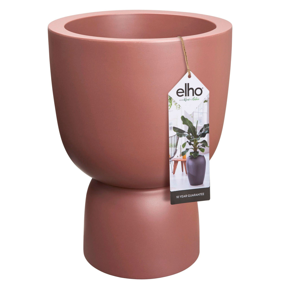 Elho pure coupe - Indoor and outdoor pot  Pink-Brown