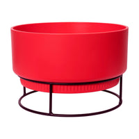 Elho b.for studio bowl with plant stand - Indoor pot Red
