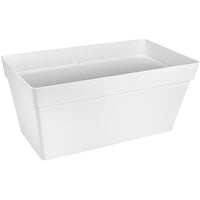 Elho flower pot Loft urban rectangular white including wheels - Outdoor pot