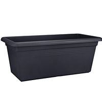 Elho flower pot Green basics garden rectangular black - Outdoor pot
