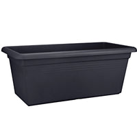 Elho flower pot Green basics garden rectangular black - Outdoor pot