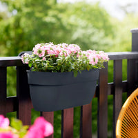 Elho balcony planter Green basics easy hanger large oval black - Outdoor pot