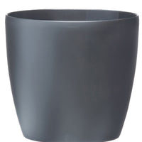 Elho flower pot Brussels round anthracite including wheels - Indoor pot