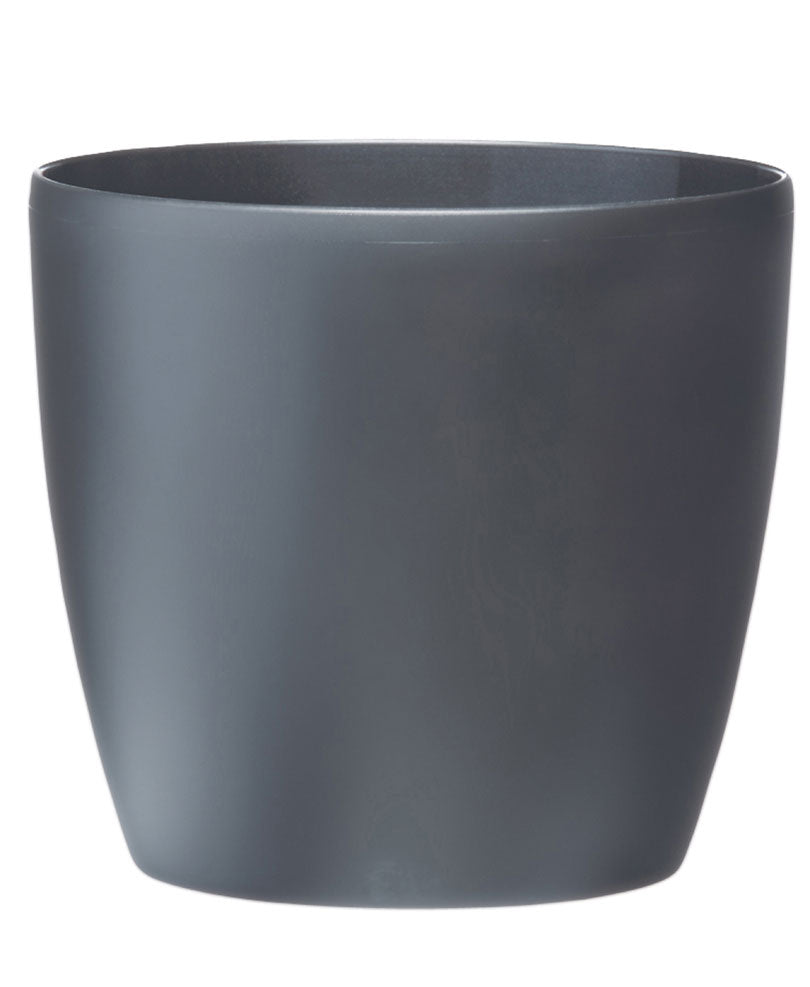 Elho flower pot Brussels round anthracite including wheels - Indoor pot
