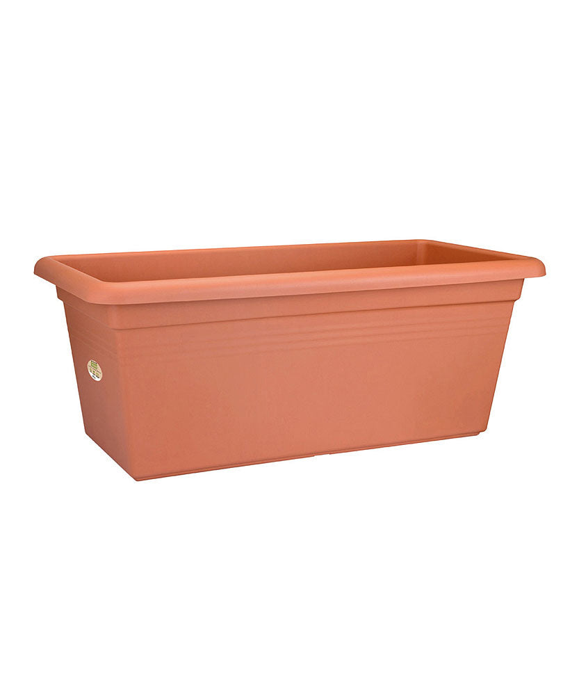 Elho flower pot Green basics garden rectangular brown - Outdoor pot