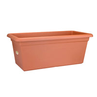 Elho flower pot Green basics garden rectangular brown - Outdoor pot