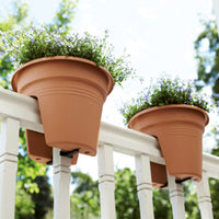 Elho Green Basics Flower Bridge round - Outdoor pot Brown
