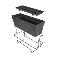 Elho balcony planter Loft urban allin1 rectangular anthracite - Outdoor pot