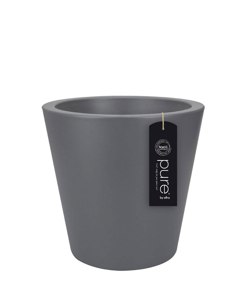 Elho flower pot Pure straight round anthracite - Indoor and outdoor pot