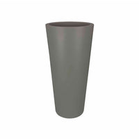 Elho Pure Straight Round High - Indoor and outdoor pot Grey